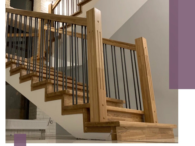 Реставрация деревянных и металлических лестниц в Скопине