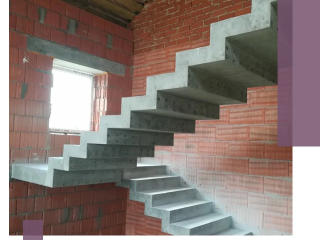 Бетонные лестницы под ключ в Скопине: монтаж, демонтаж, ремонт