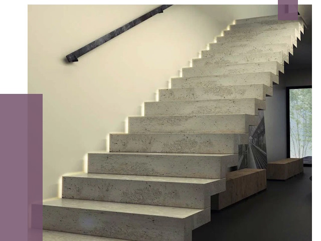 Облицовка бетонных лестниц в Скопине от 4689 руб/м2