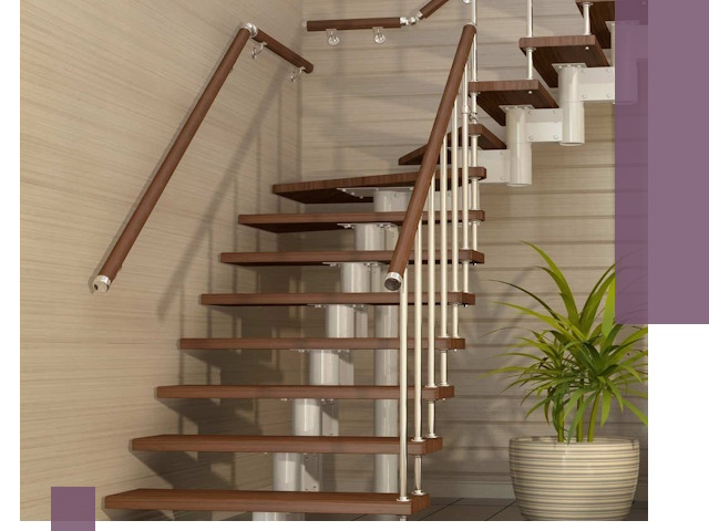 Изготовление модульных лестниц под ключ в Скопине