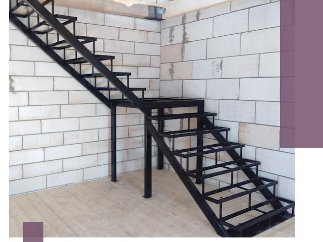 Лестницы на металлокаркасе под ключ в Скопине — изготовление и монтаж