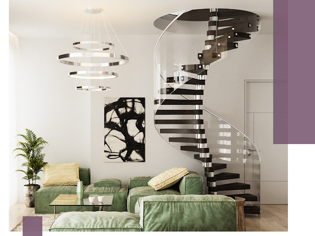 Лестницы для двухуровневой квартиры в Скопине — изготовление и монтаж