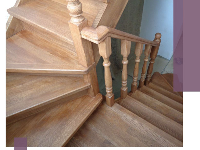 Дубовые лестницы под ключ в Скопине: изготовление и монтаж