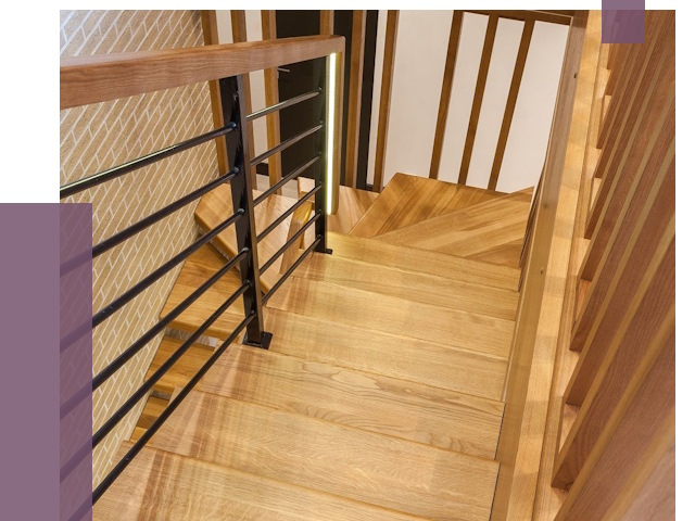 Лестницы из ясеня в Скопине под ключ от 10213 руб. 