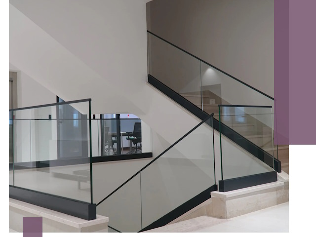 Стеклянные перила премиум-класса с установкой в Скопине