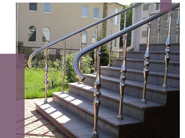 Перила для крыльца в Скопине от 10942 руб. — монтаж ПРОЛЁТ-Скп