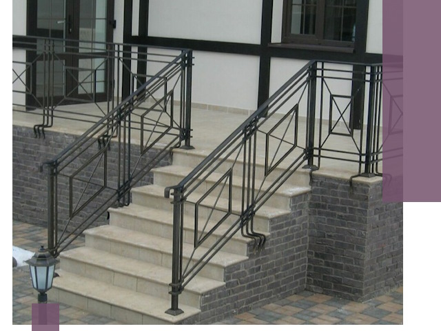 Перила для крыльца в Скопине — монтаж, изготовление и установка