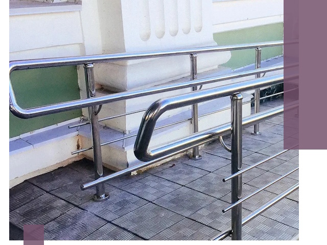 Ограждения пандусов из металла и нержавейки в Скопине