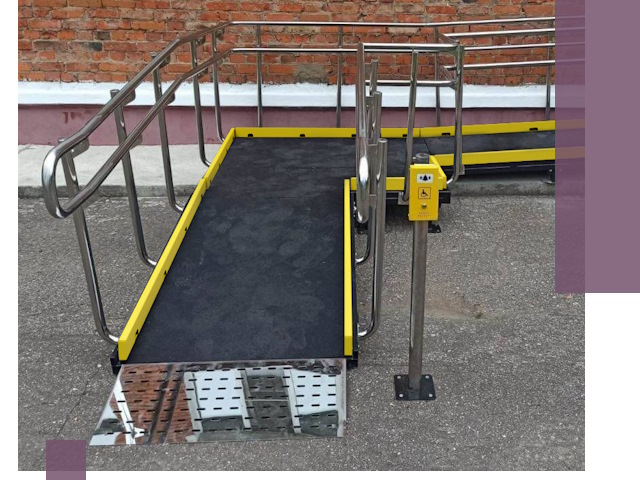 Изготовление наклонных пандусов для инвалидов в Скопине