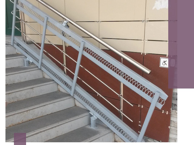 Изготовление откидных пандусов под ключ в Скопине