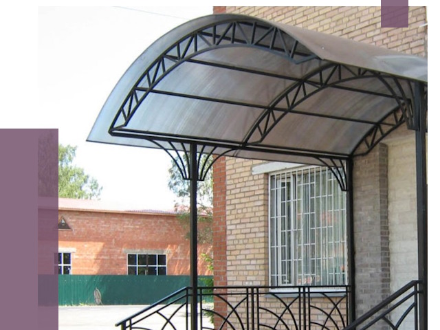 Металлические навесы и козырьки в Скопине от 13026 руб.