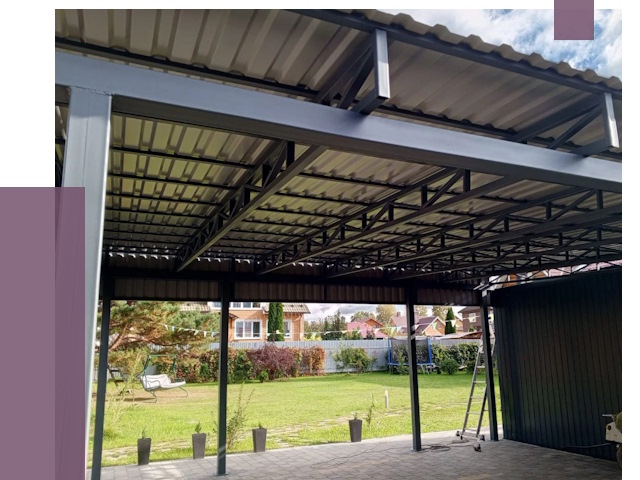 Монтаж навесов в Скопине от 7503 руб. — установка навеса | ПРОЛЁТ-Скп