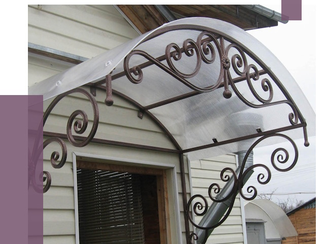 Изготовление козырьков в Скопине от 7503 руб. — заказать | ПРОЛЁТ-Скп