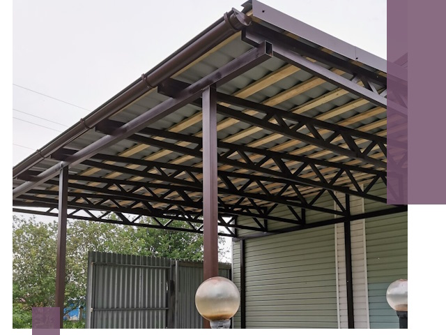 Навесы под ключ в Скопине: изготовление, монтаж и гарантия