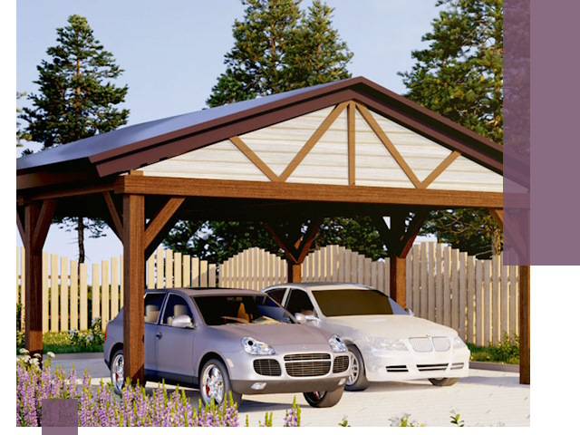 Навесы для автомобиля в Скопине — изготовление и монтаж