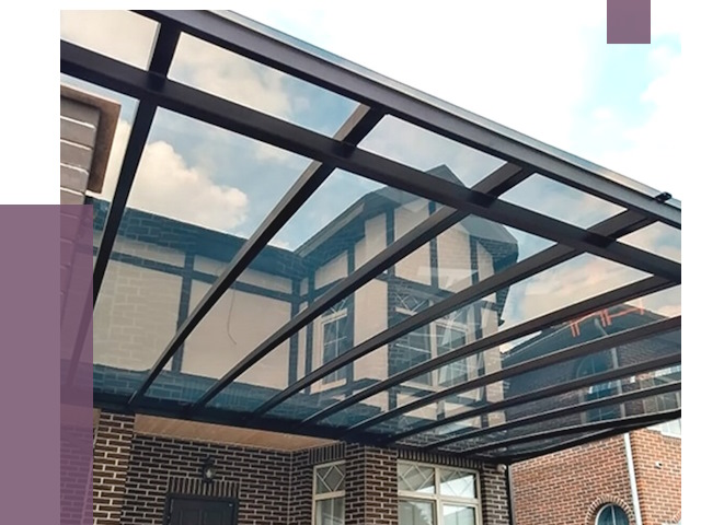 Навесы из поликарбоната в Скопине от 8774 руб. под ключ — ПРОЛЁТ-Скп