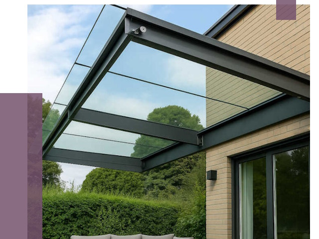 Стеклянные навесы и козырьки в Скопине от 12505 руб.