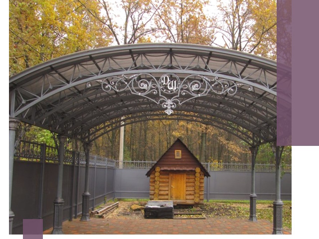 Кованые навесы премиум-класса под заказ в Скопине