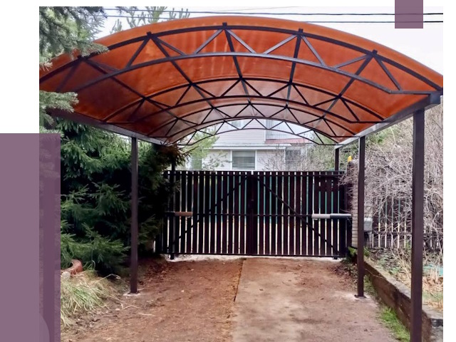 Арочные навесы в Скопине от 12974 руб. — изготовление и монтаж | ПРОЛЁТ-Скп