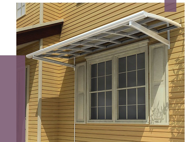 Козырьки над окнами в Скопине от 7764 руб. — монтаж, покупки | ПРОЛЁТ-Скп