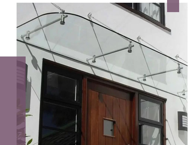 Стеклянные козырьки в Скопине от 19279 руб. | ПРОЛЁТ-Скп