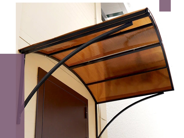 Недорогие козырьки в Скопине от 7732 руб.  | ПРОЛЁТ-Скп