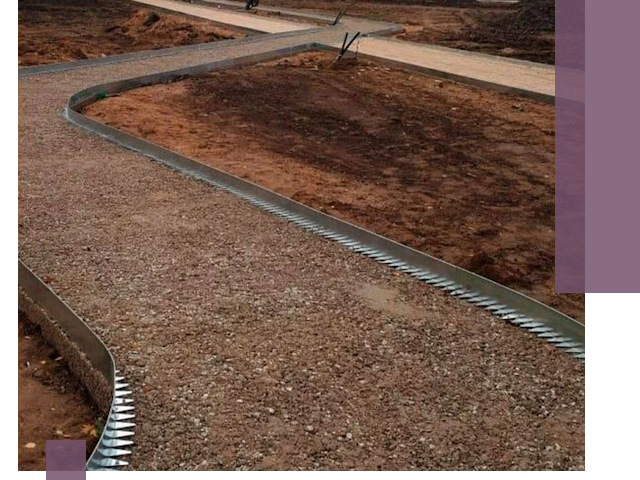 Металлические бордюры под ключ в Скопине — изготовление и монтаж