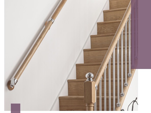 Пристенные поручни из стали и нержавейки под монтаж в Скопине